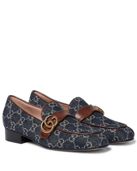 gucci denim loafers|gucci loafers women.